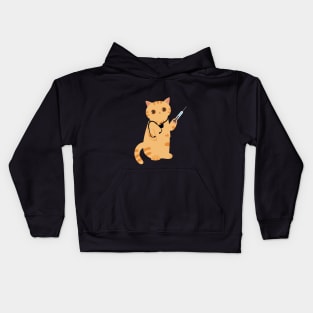 doctor cat Kids Hoodie